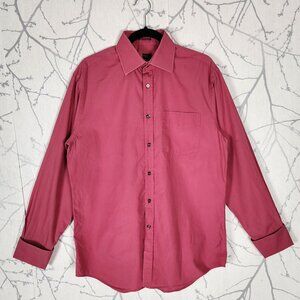 Paul Smith London Pink Button Front French Cuff Dress Shirt